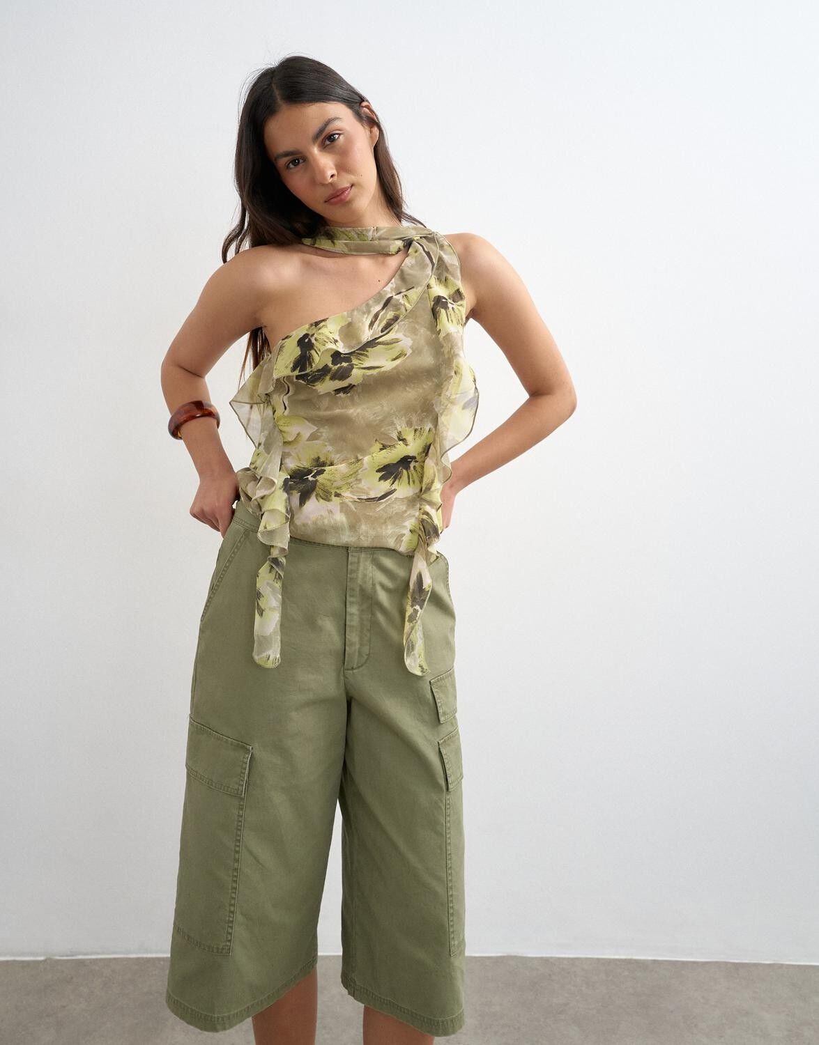 Tsvalerie One Shoulder Scarf Top Wvn