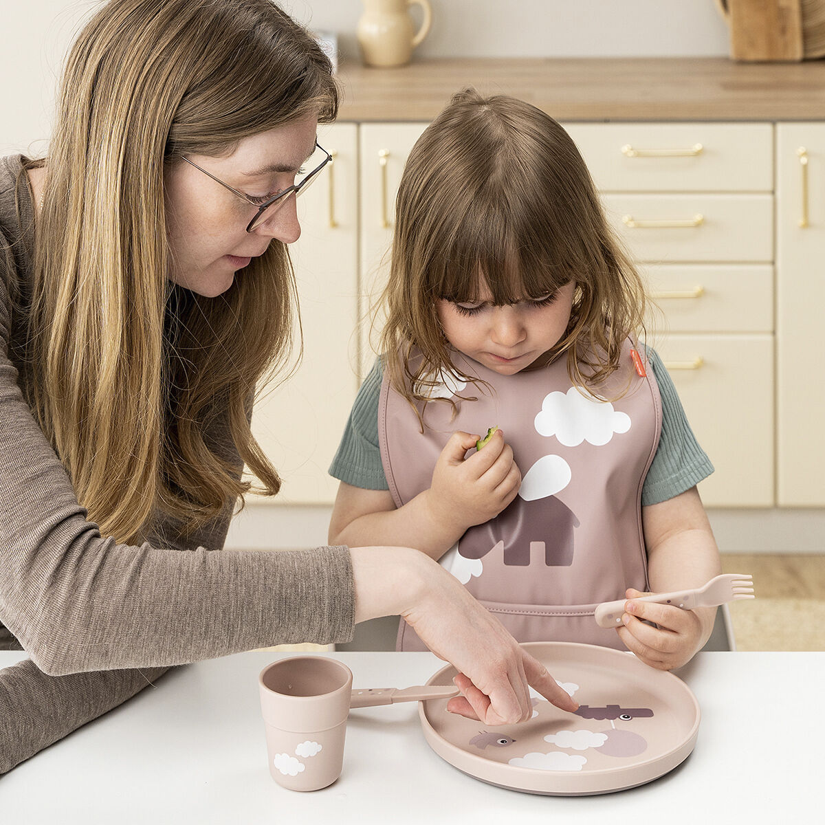 Foodie tallerken Happy clouds Pudder