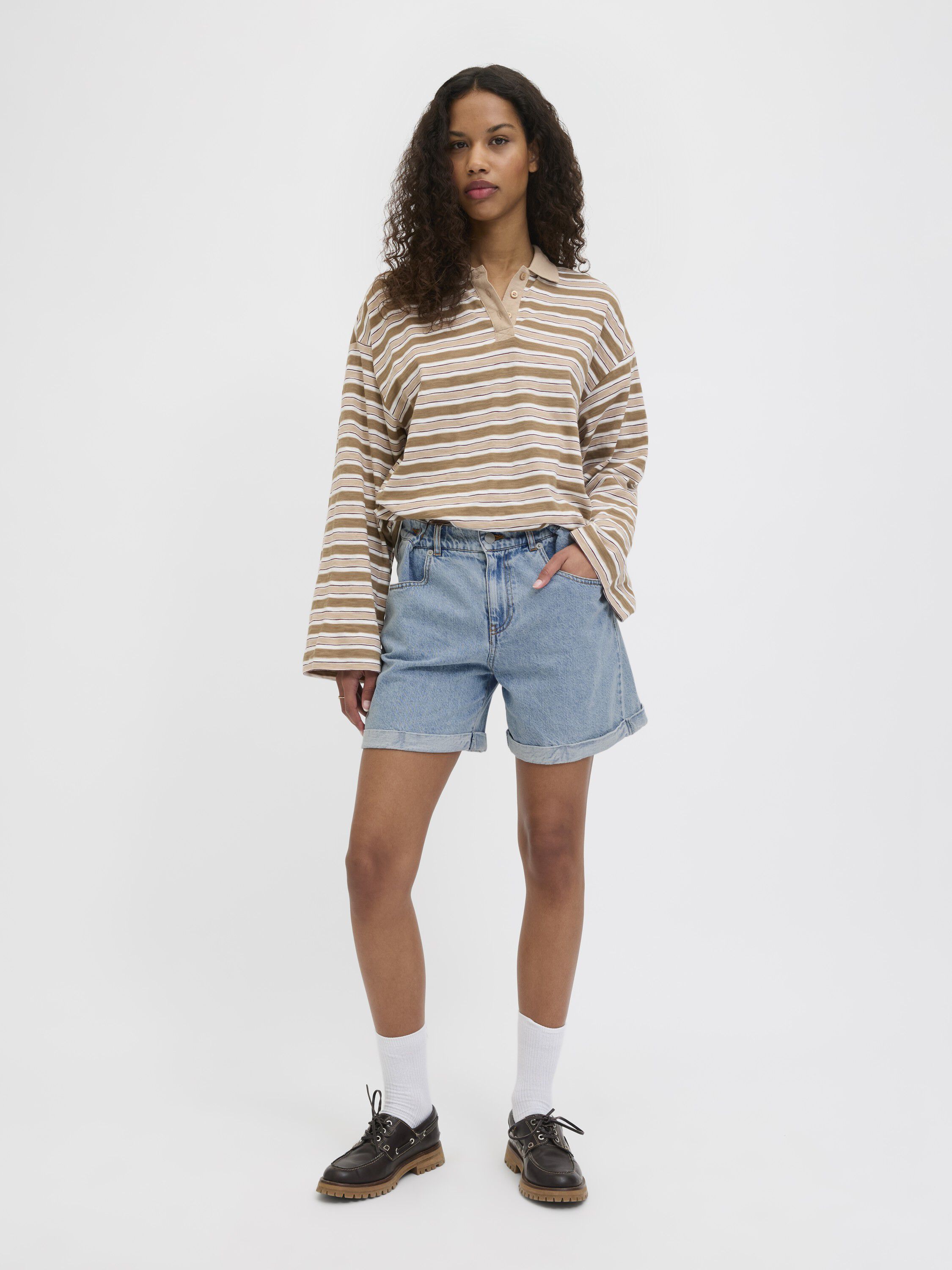 JXDORA NARA LOOSE HW DENIM SHORTS D