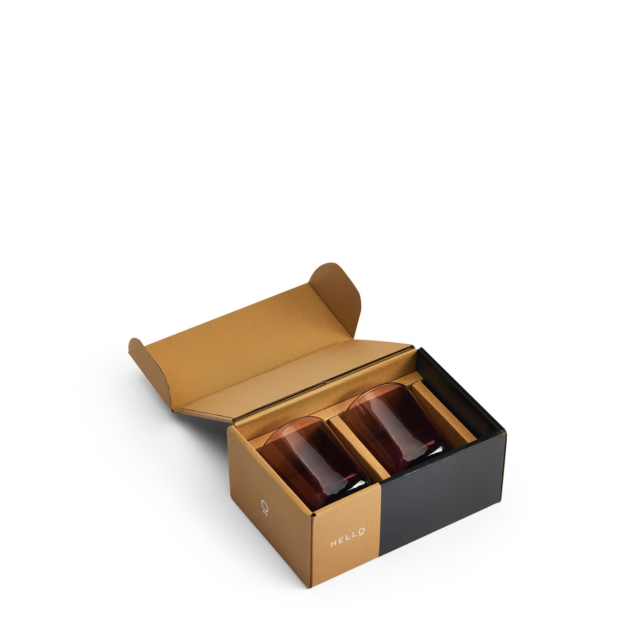 Pirch Latte, Garnet, set of 2
