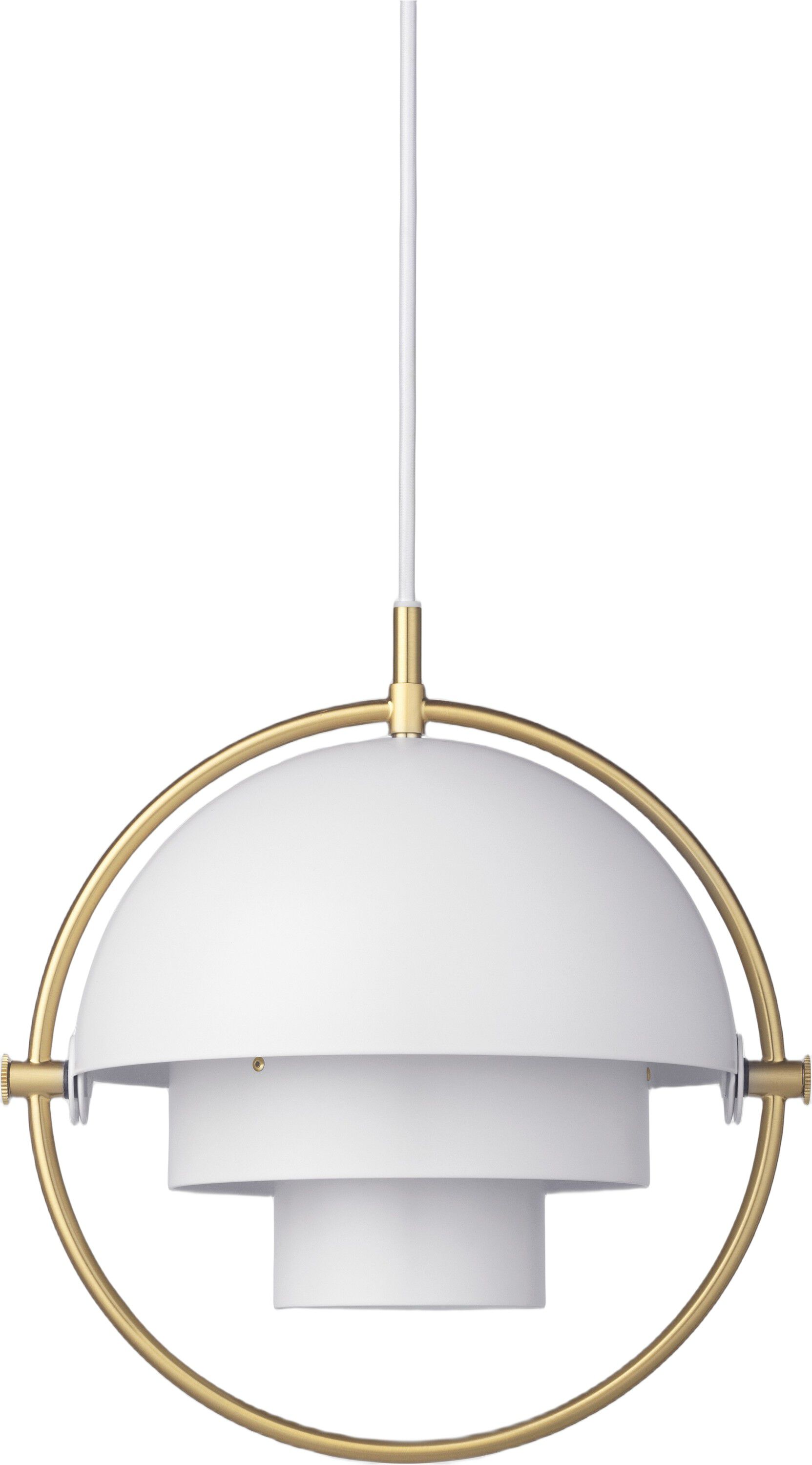 Multi-Lite Pendant - Small (Base: Chrome, Shade: Black Semi Matt)