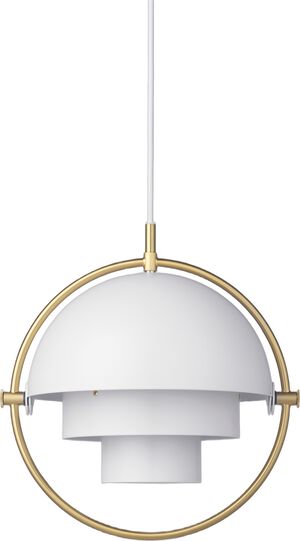 Multi-Lite Pendant - Small (Base: Brass, Shade: White Semi Matt)