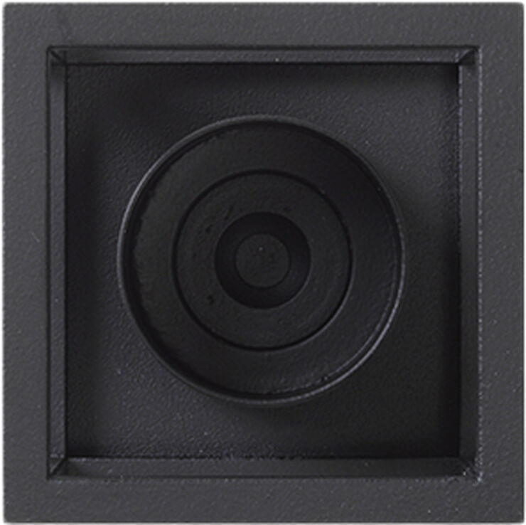 Kubus T, Candle Holder, Black