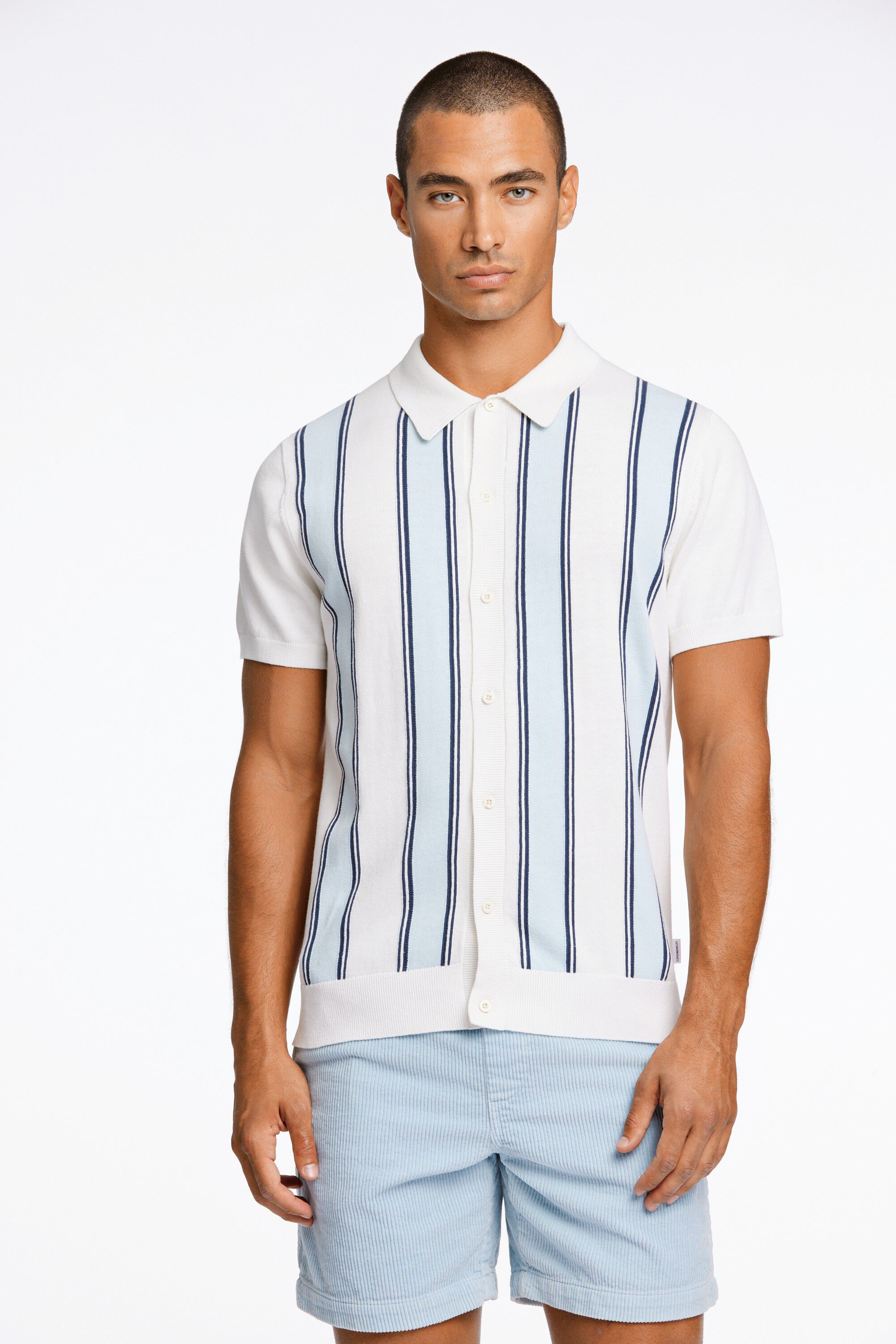 Knitted polo cardigan