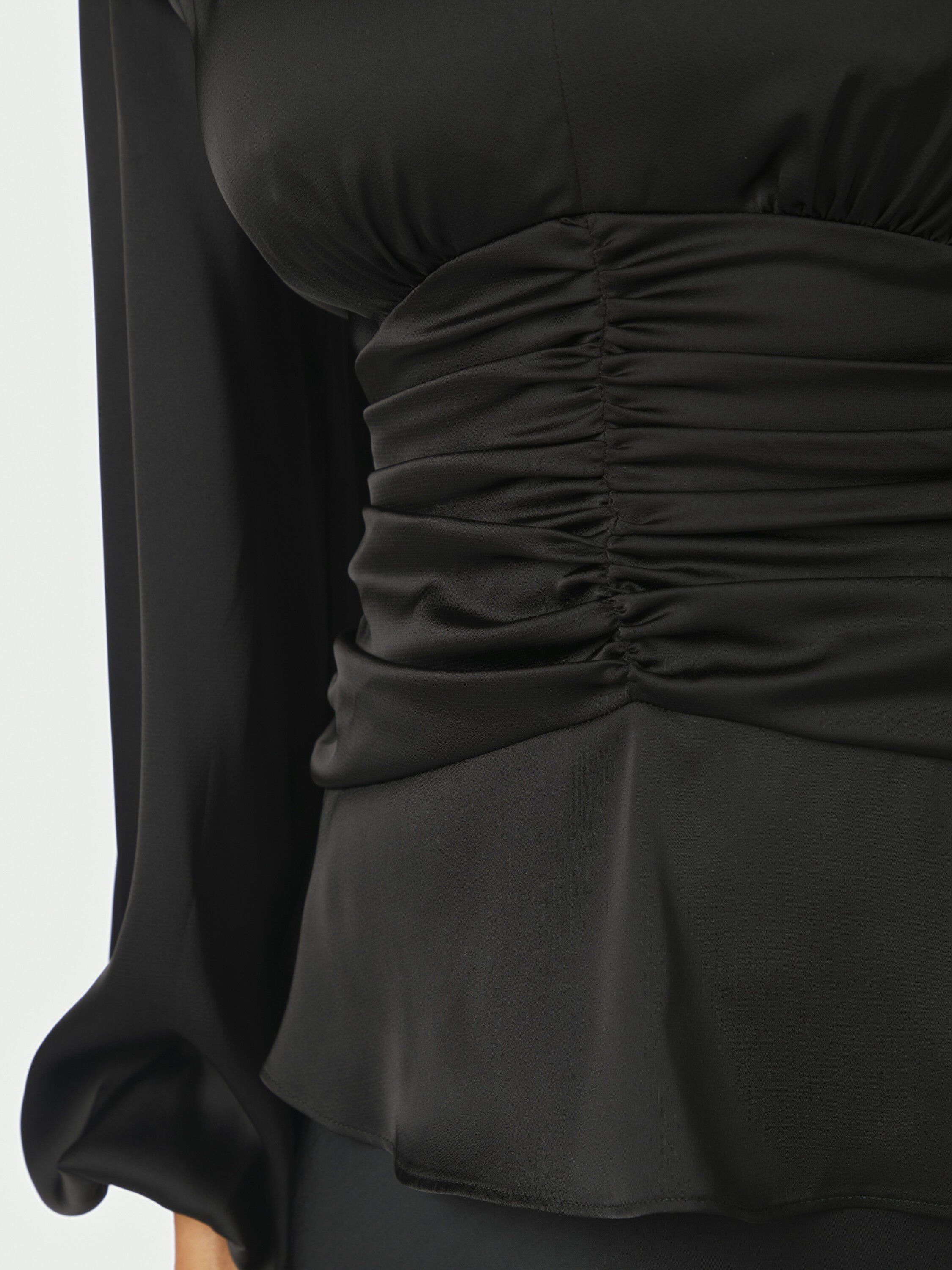 Pascal Drapy Satin Blouse
