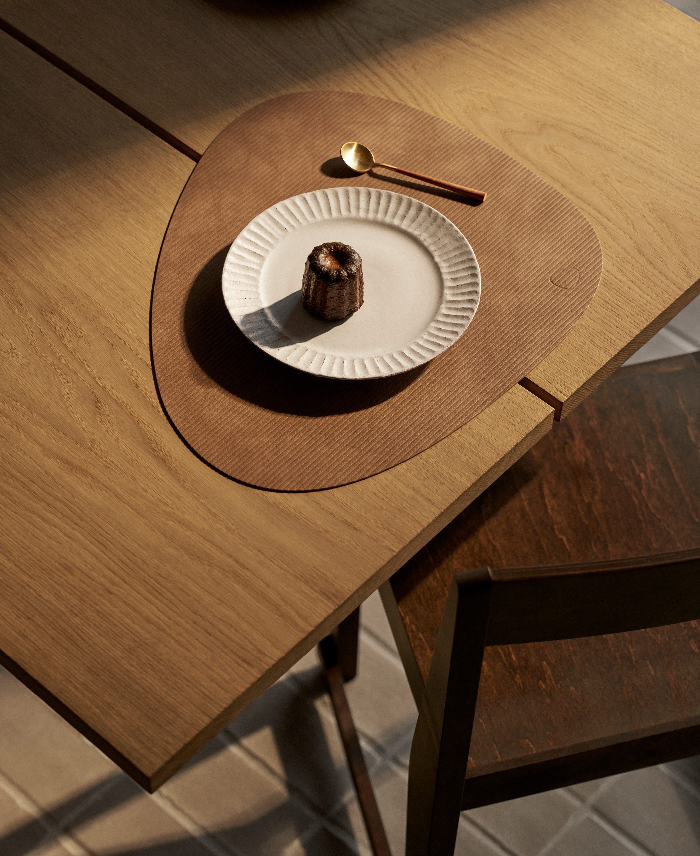 Table Mat Curve L Corduroy Nature