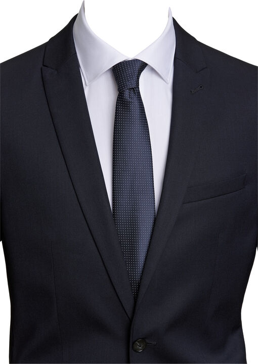 Polyester tie with dots 7 cm