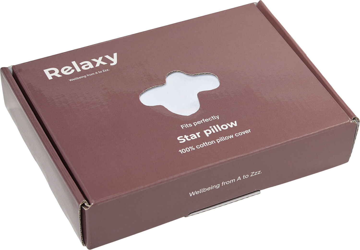 Relaxy STAR Pillow Cover White