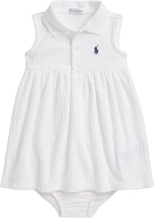 Mini-Cable Terry Polo Dress