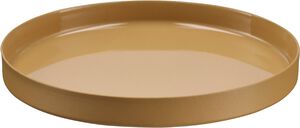 MM GRENADA deco tray, round, honey mustard