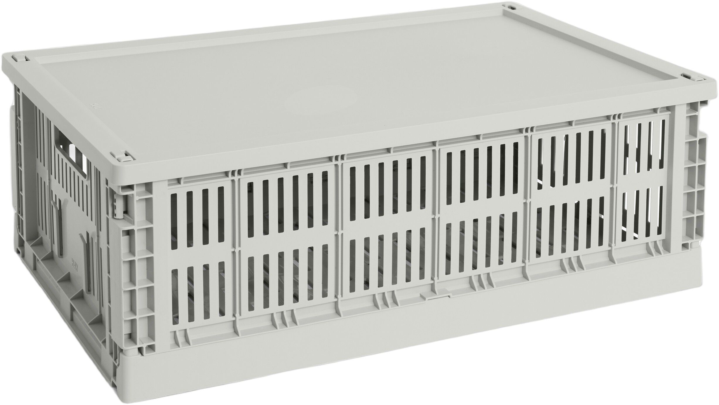 HAY Colour Crate Lid Plastic-Large-Grey