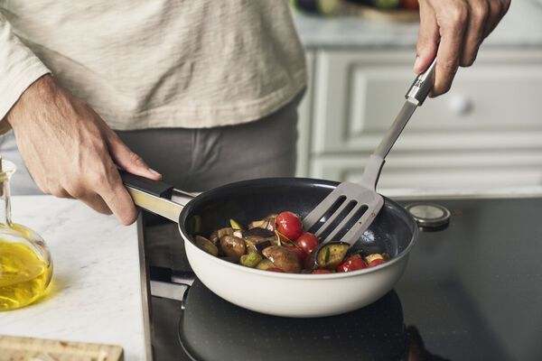 Stegepande, 24 cm, 18/10 rustfrit stål, Keramisk belægning