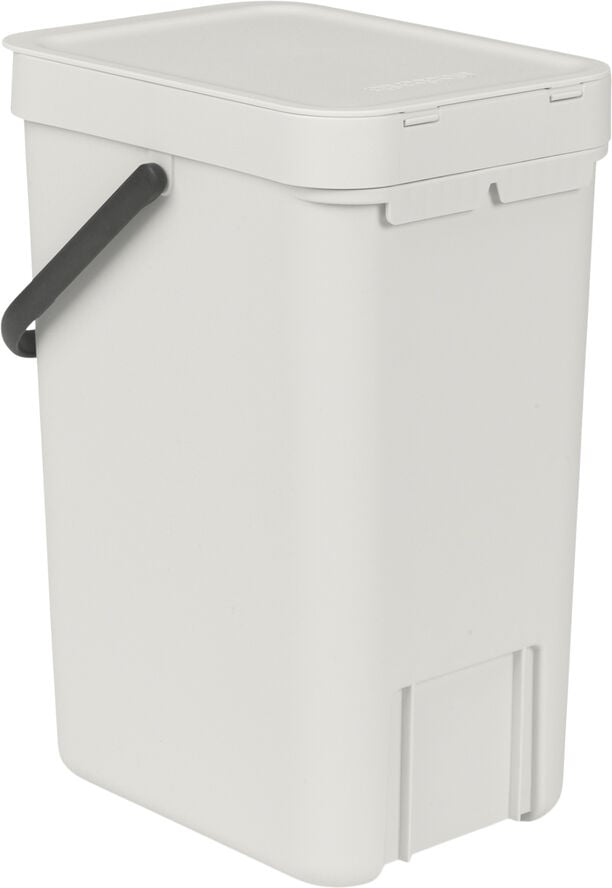 Affaldsspand m/låg sort.kon. 12 ltr