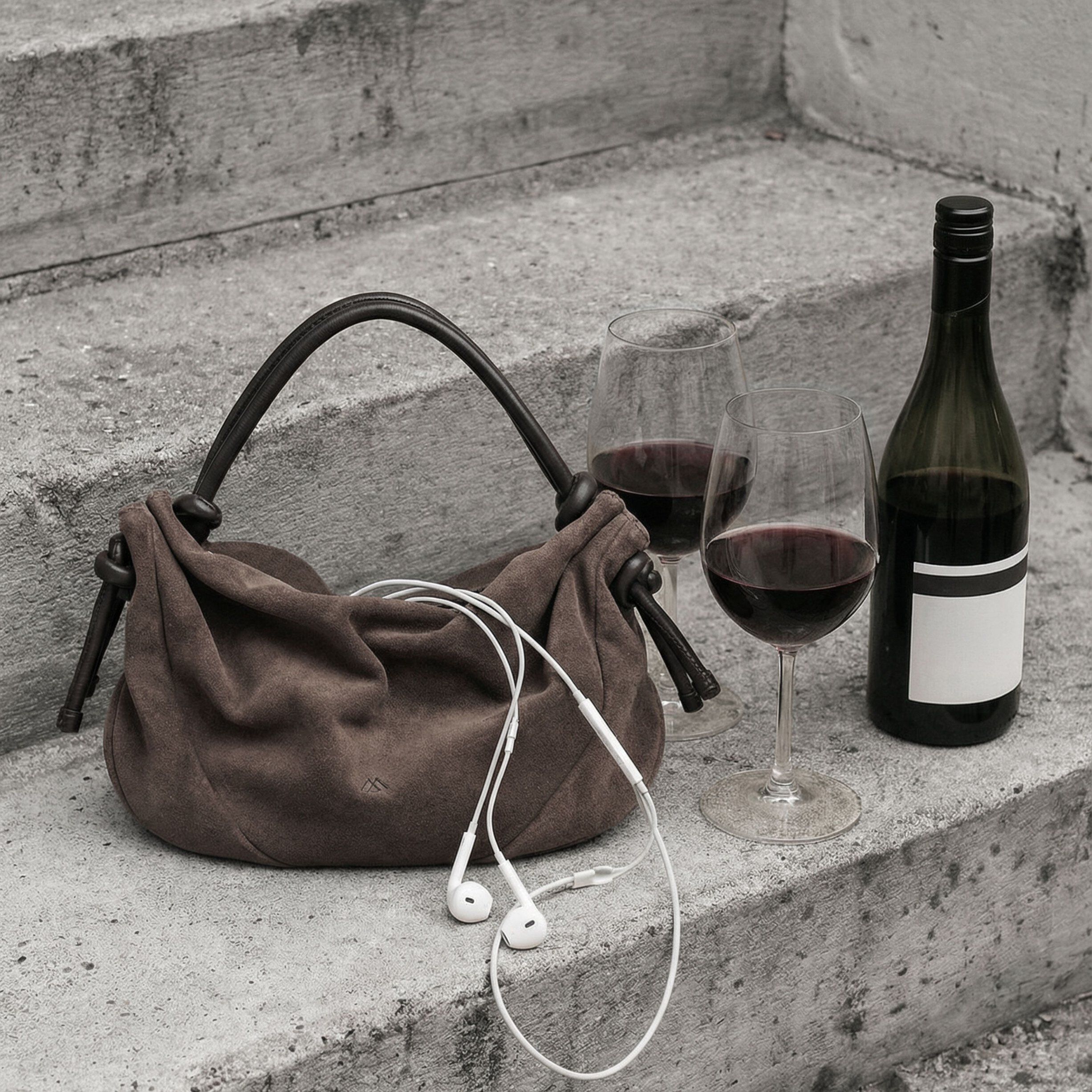 ZaharaMBG Handbag, Suede