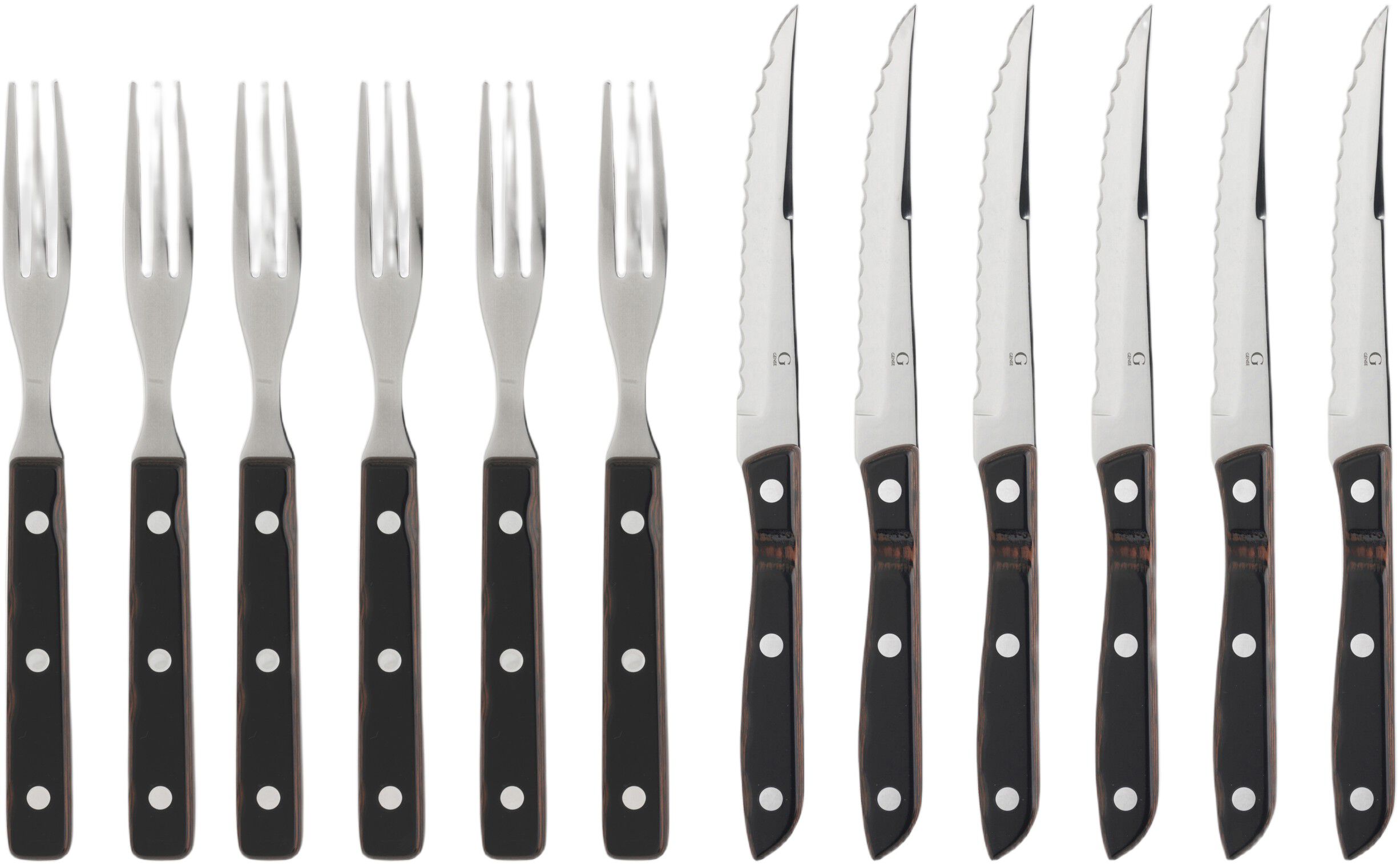 Biffbestikk/grillbestikk Old Farmer Classic 12 deler Tre/St&aring;