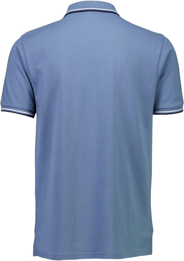 Polo shirt w. zip neck