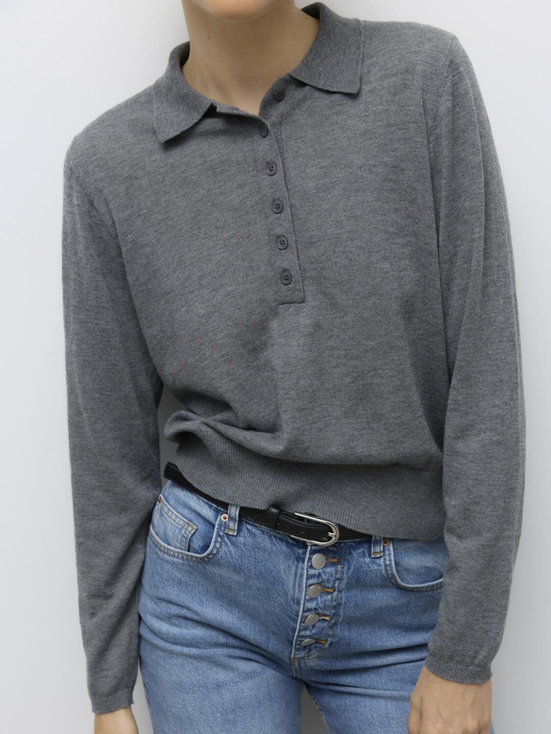 AWSIKITA LS O-NECK POLO KNIT NOOS