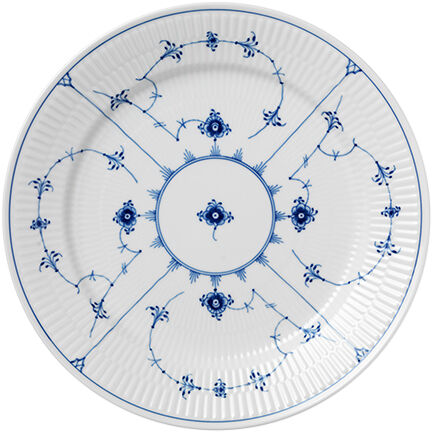 Musselmalet Riflet 27 cm. tallerken