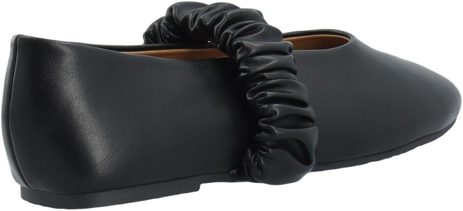 BIALUNA Scrunchie Ballet Flat Faux Leather