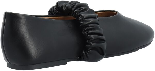 BIALUNA Scrunchie Ballet Flat Faux Leather