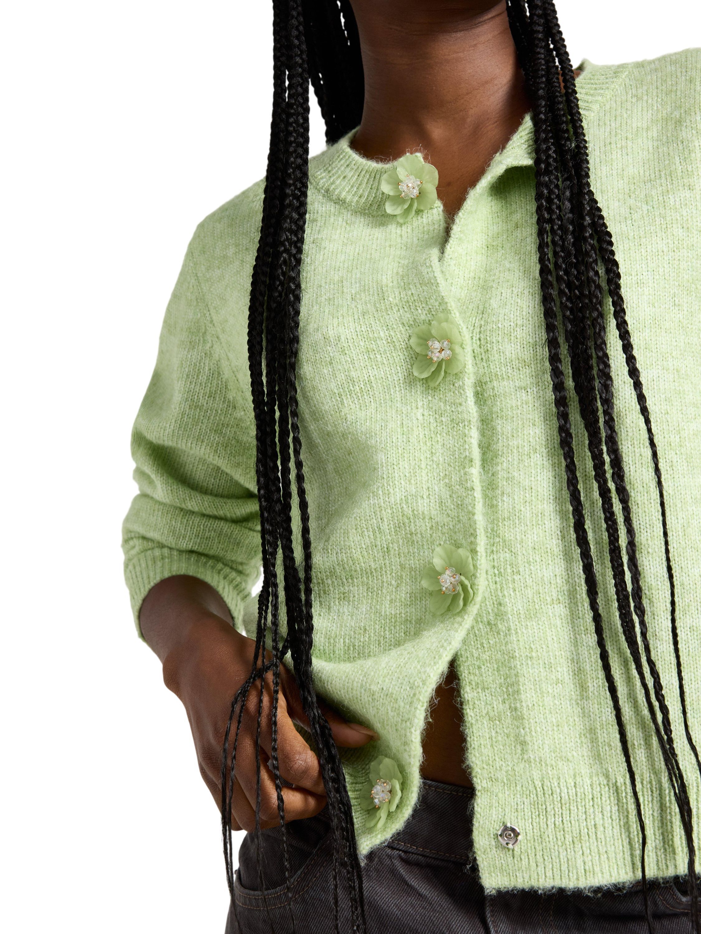 Strikket cardigan med en afslappet