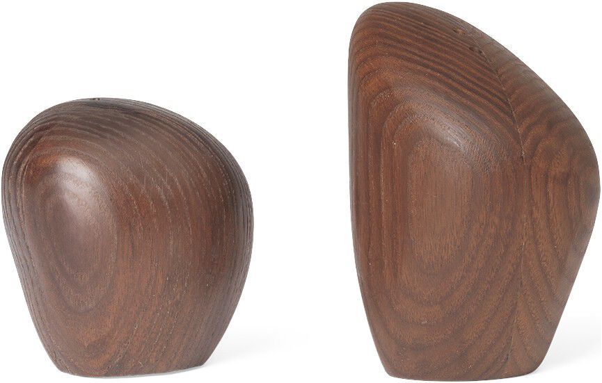 Cairn Salt and Pepper Shakers -Set of 2-Dark brown
