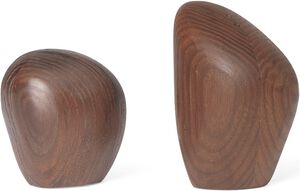 Cairn Salt and Pepper Shakers -Set of 2-Dark brown