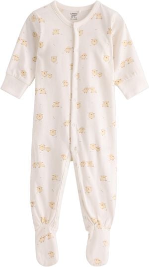 Pyjamas i jerseybomuld med f&oslash;dder,