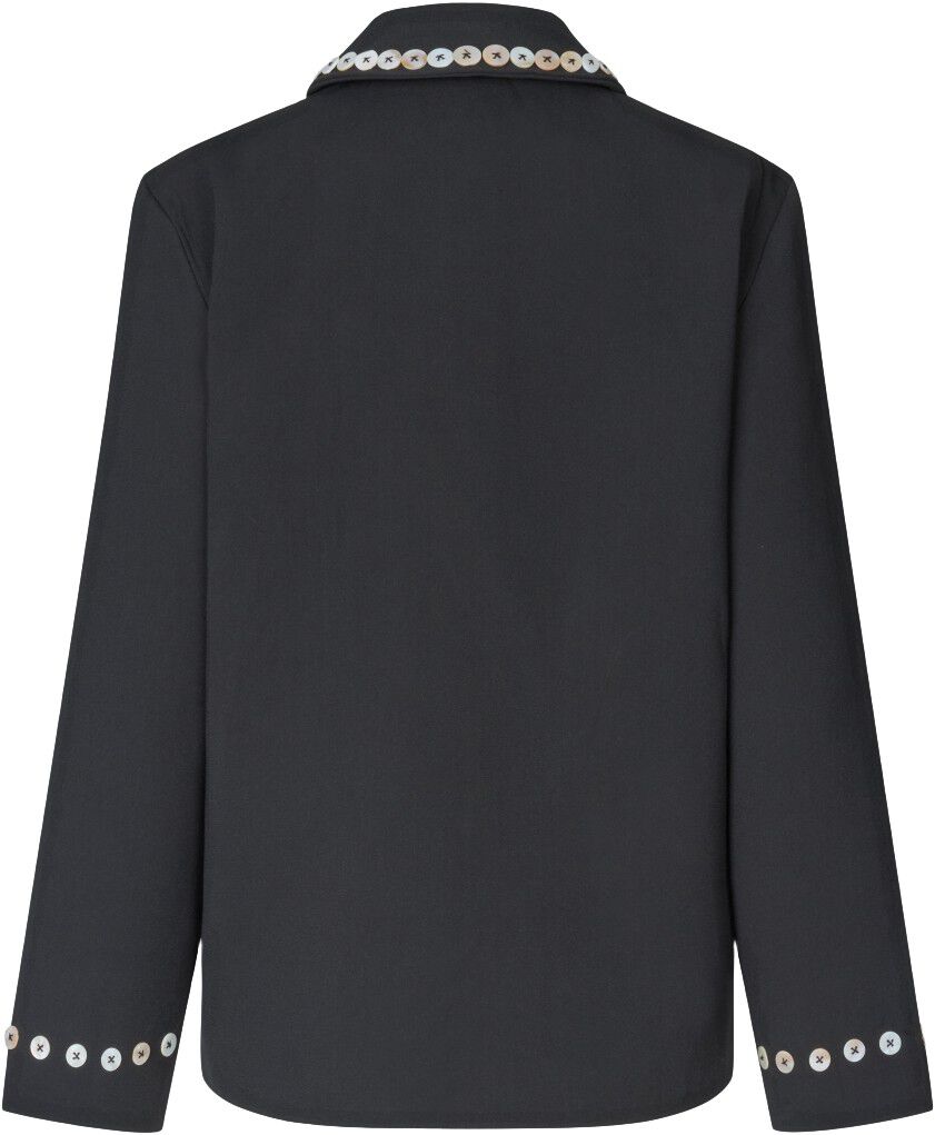 2550 Embellished Bonded Crepe, Relaxed Fit Jacket