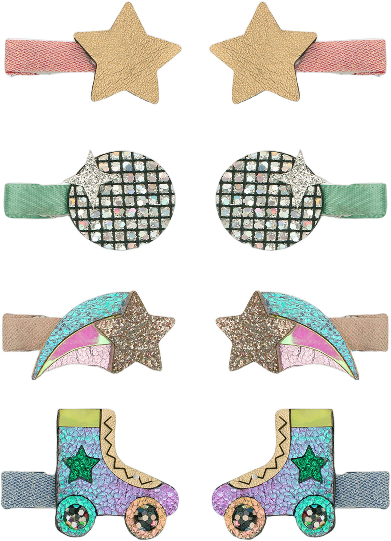 Mimi & Lula - 8 h&aring;rclips - mini Disco Diva Dancing Queen