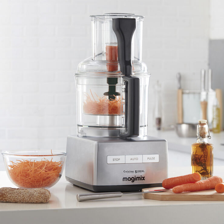 "Foodprocessor CS 5200 XL 1100 watt Matt krom"