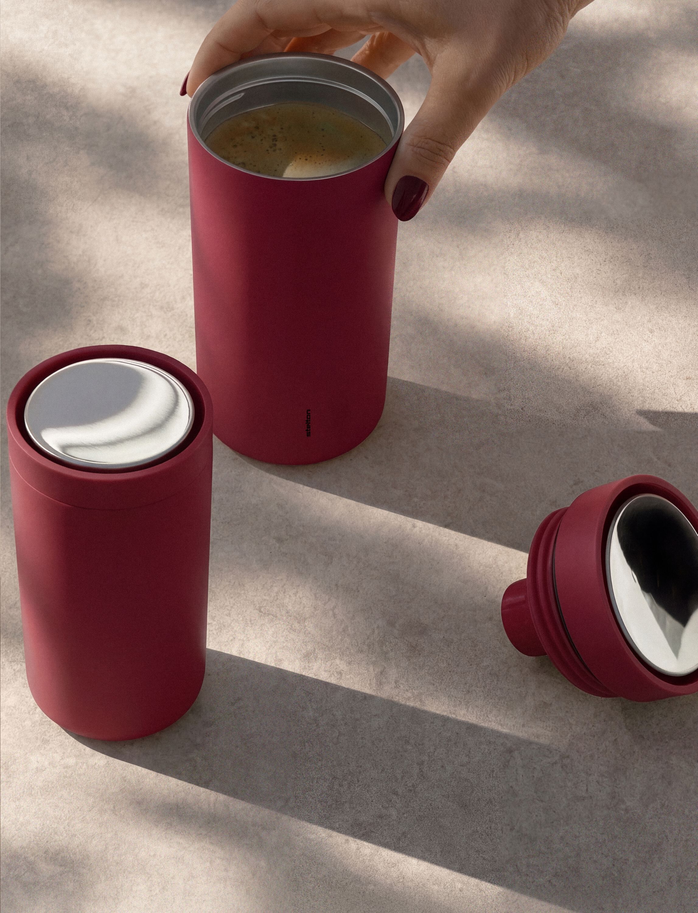 To Go Click termokopp 0.4 l. soft cherry red
