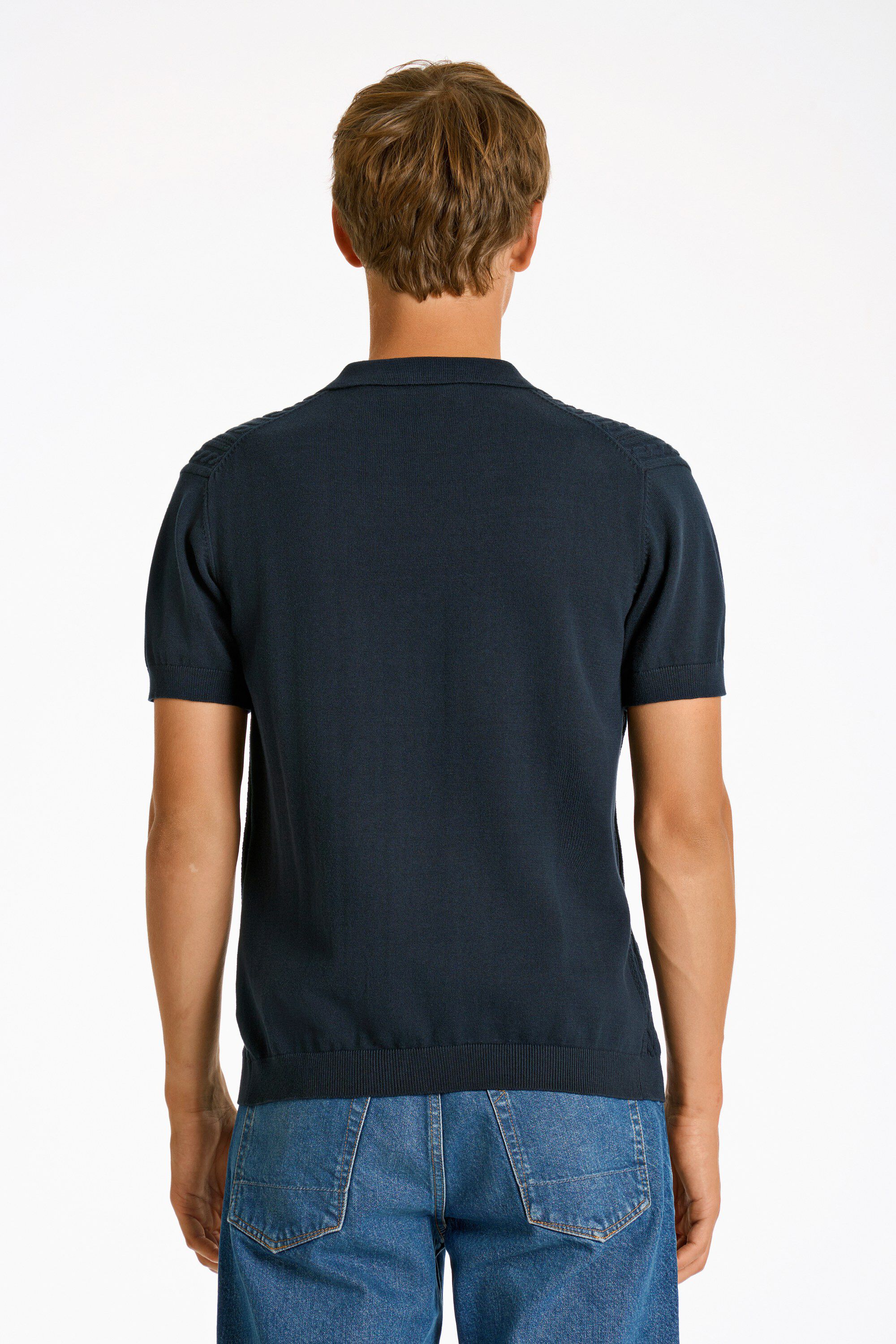 Knitted S/S cable cardigan