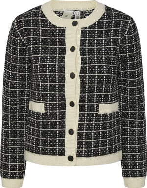 YASLIVIA LS SHORT KNIT CARDIGAN NOO