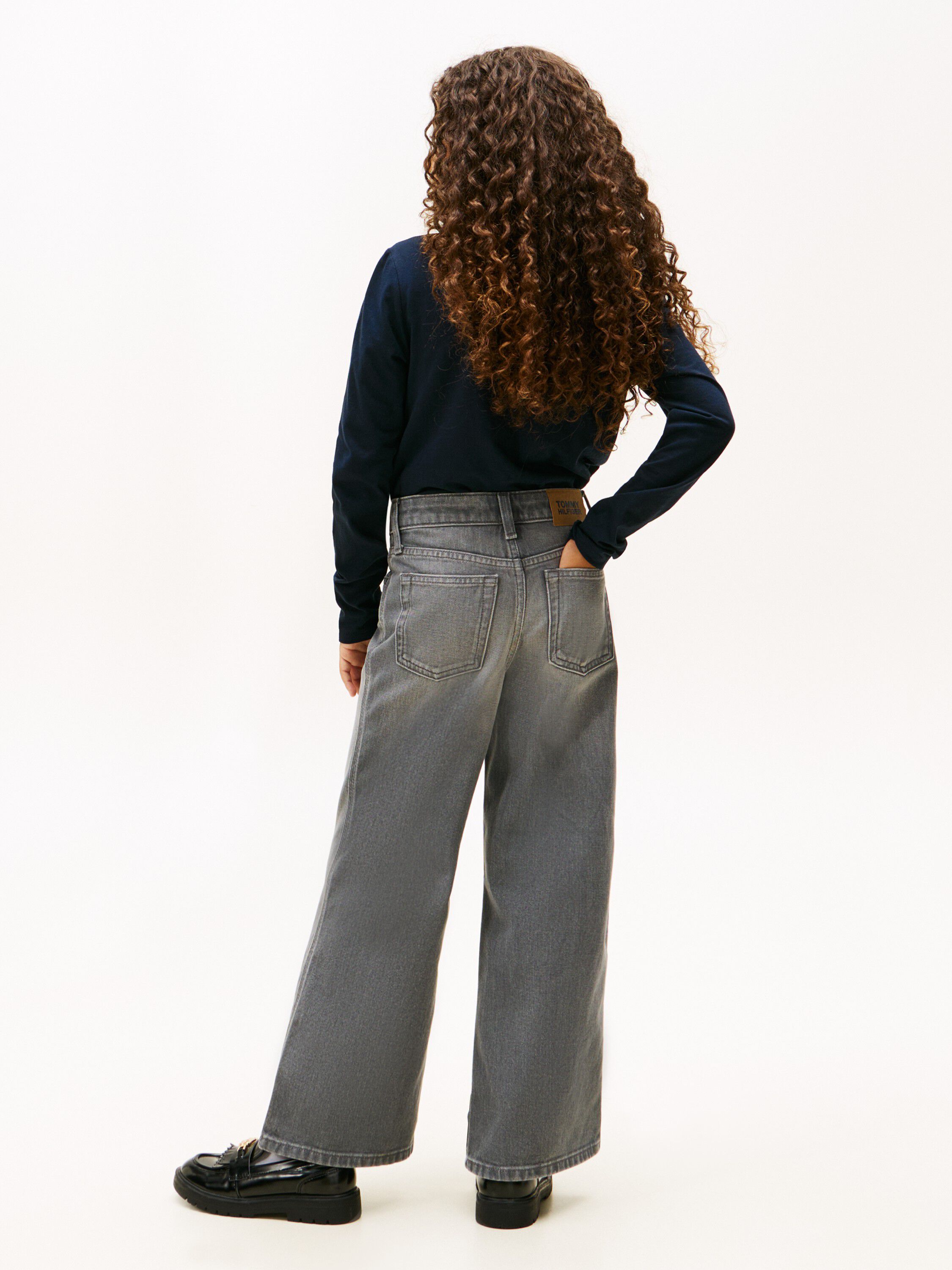 MABEL WIDE LEG GREY JEANS