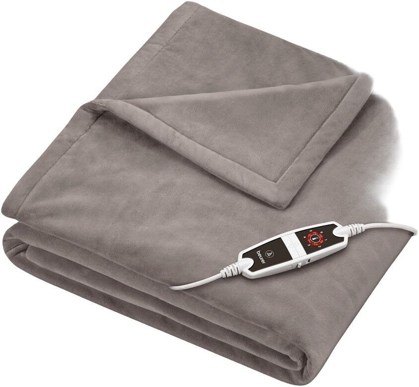 Beurer HD150 Nytt Gr&aring;brunt Varmeteppe 200x150cm