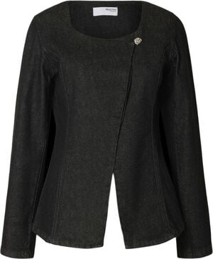 SLFCORA U-NECK FITTED DENIM BLAZER