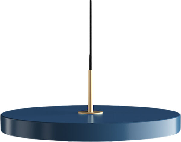 Asteria petrol blue Ø 43 x 14 cm, 2. 7m cordset