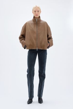 BONDED LEATHER JACKET