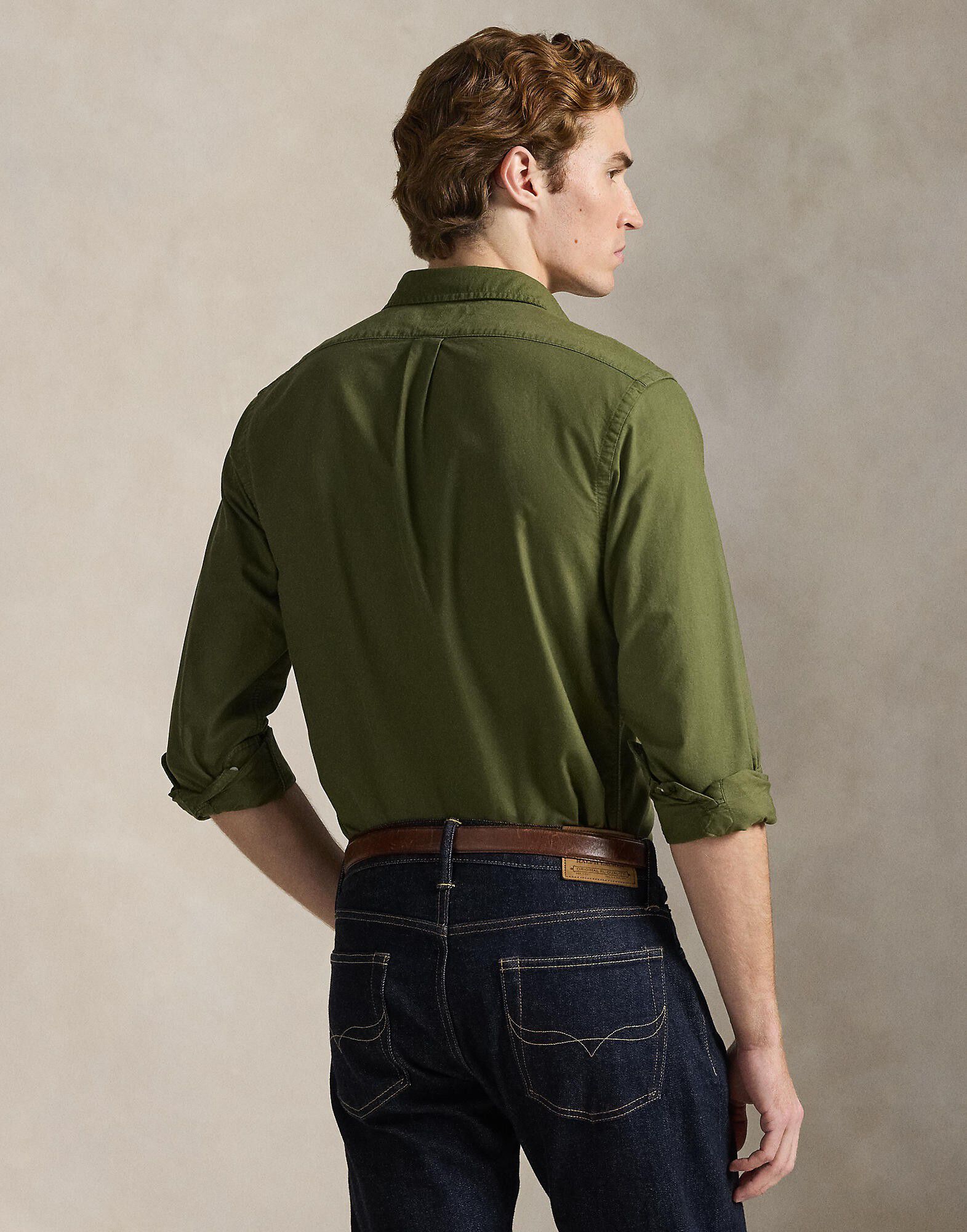 Slim Fit Garment-Dyed Oxford Shirt