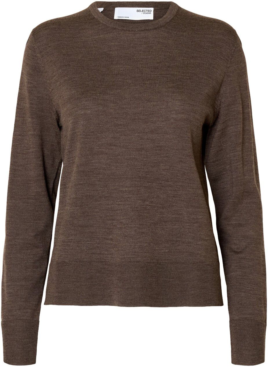 Slfthea Ls Knit Merino O-Neck Noos