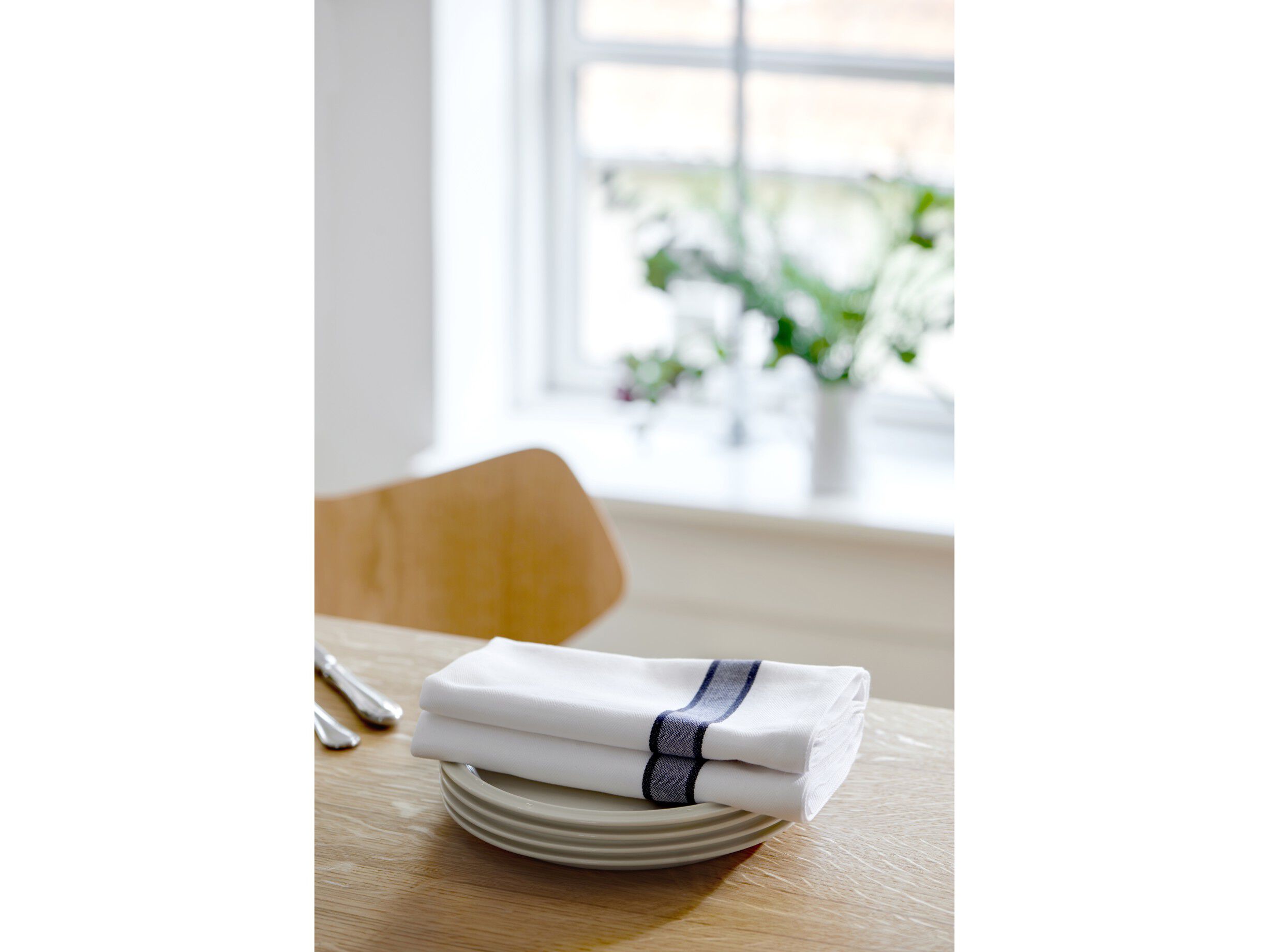 T&oslash;yserviett Pillivuyt 45 x 45 cm Gr&oslash;nn/Hvit 100% ny bomull