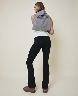 Art h&oslash;jtaljet flared leggings - Nero