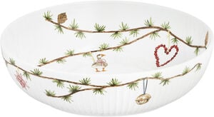 Hammershøi Christmas Skål Ø30 cm hvid m. deko