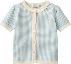 CHECK JACQUARD CARDIGAN