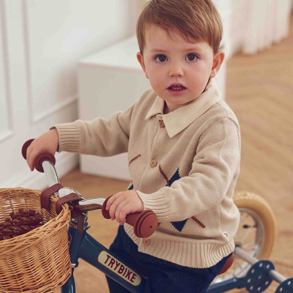 Gammel engelsk strikket cardigan Baby