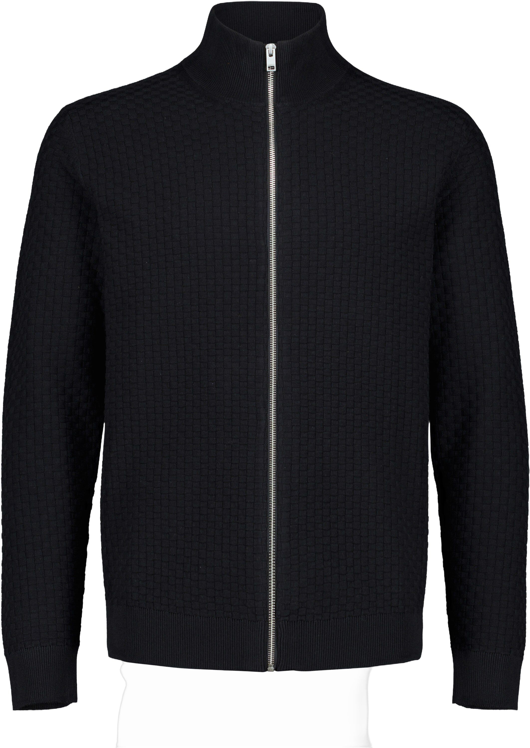 Knitted zip cardigan