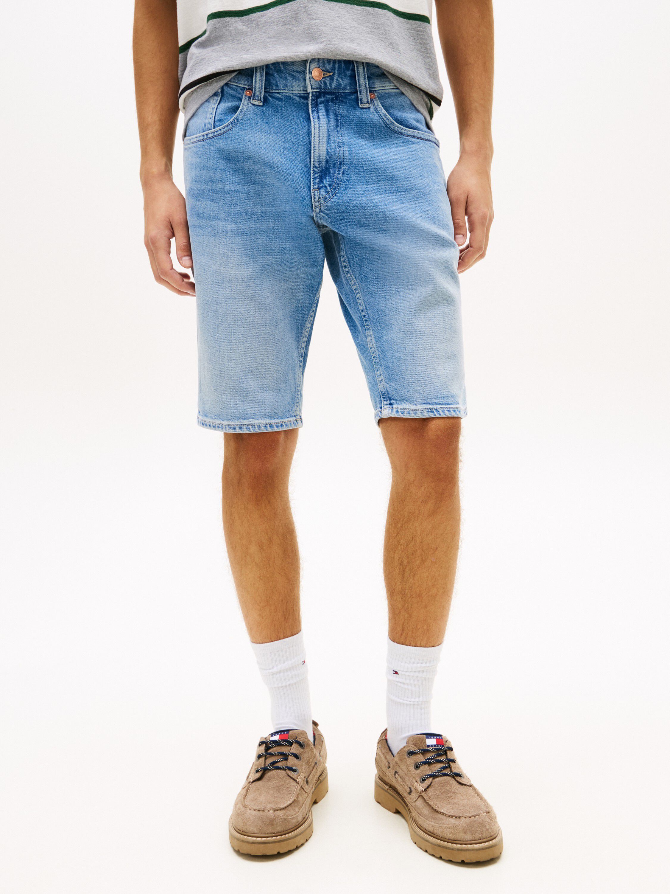 Ronnie Whiskered Slim Denim Shorts