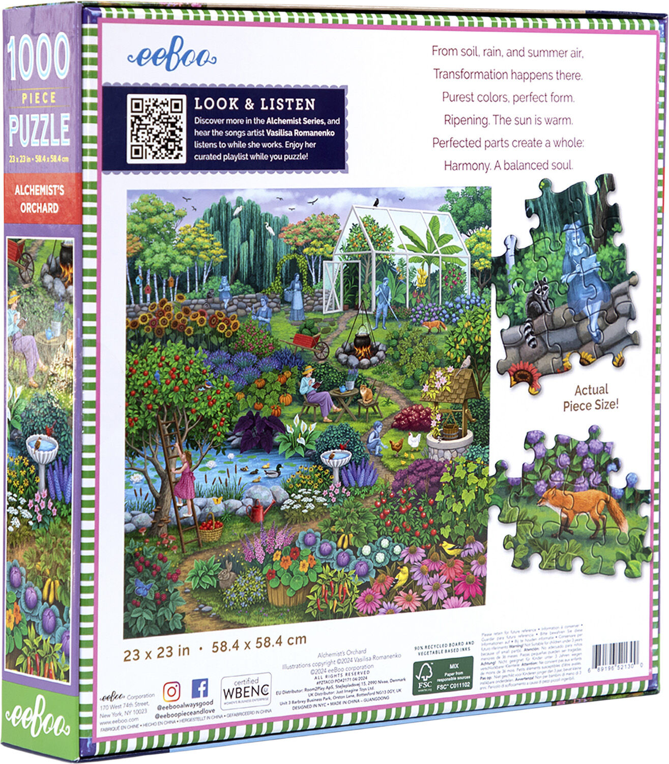 eeBoo - Puslespil 1000 brk - Alchemist's Orchard
