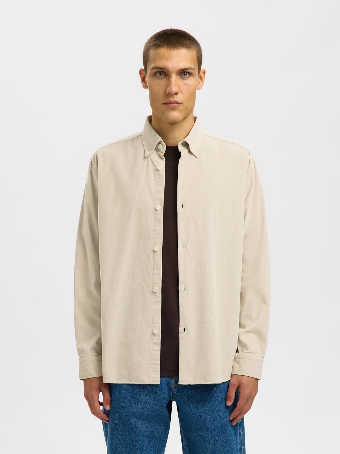 Slmregcole Danni Cord Bd Ls Shirt Noos